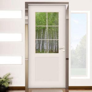 아트박스/꾸밈 ch820-창문그림(푸르른자작나무숲)_현관문시트지