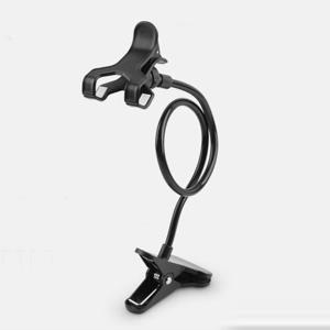 스마트폰 거치대 탁상 침대거치 집게고정 Black 플렉 플렉시블 Flexible 자바라