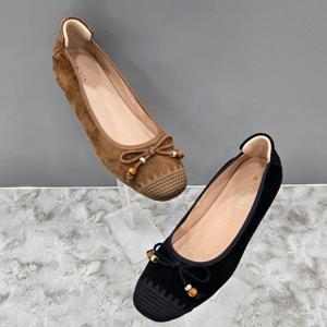 [탠디]여성 골드우드 리본 플랫 X2HS52YH21 BLACK CAMEL 1DC JJ