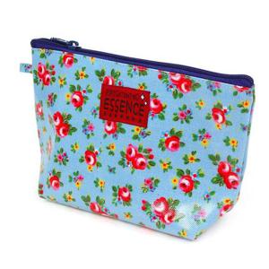 뉴팬시 플라워 삼각 방수 멀티 파우치 블루 파우치 소품가방 캐릭터 화장품 케이스