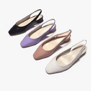 [블루피오레] 라운드스티치 슬링백 미들힐_4cm BFS385