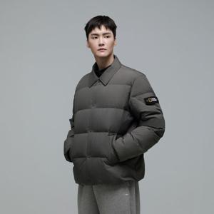 N244MDW950 카라 경량 구스 다운 점퍼 GREY