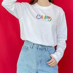 [험블] 라운드넥 레이어드티셔츠 여성긴팔면티