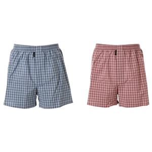 와코루 남성 살루트 면 200수 고급 체크 트렁크팬티 사각팬티 WMP5415D