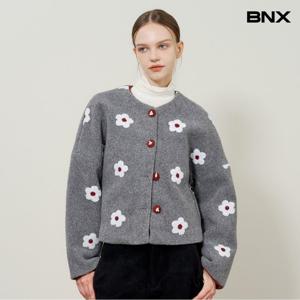 [BNX] 플라워 자수 누빔 자켓 (BX4JK007L0)