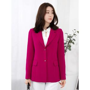 [모슬린]엄마옷 투버튼면테일러드카라정장자켓 515FGH346 마담/