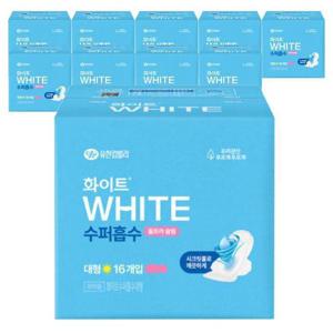 [화이트][화이트] 화이트 수퍼흡수 대형 16Px10팩 (42930769)
