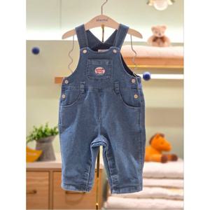 압소바 HK(26년봄신상)루크 데님 오버올(유아멜빵바지) (2A1121214)
