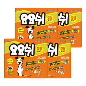 [요요쉬] 배변패드 중형 30매 X 4팩