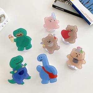 Linkvu 곰룡이 친구들 아크릴 폰톡 스마트톡 핑거링 거치대