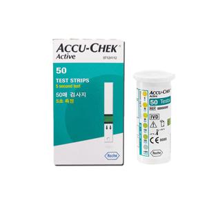 로슈 아큐첵 액티브 시험지 50매 혈당 스트립 검사지 당뇨 소모성 재료