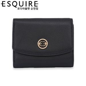 [에스콰이아]에스콰이아 여성 중지갑 EOCFPR895BK_SC