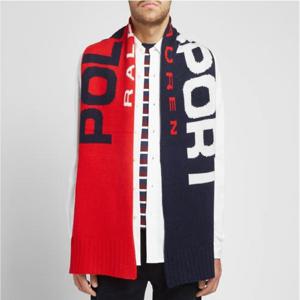 폴로 랄프로렌 스포츠 니트 머플러 레드 네이비 (PC0398-620)