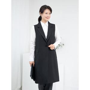 [모슬린]엄마옷 카라 정장 롱 조끼 515FGH513 마담/중년여성/빅