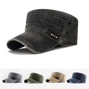 남성 여성 빈티지 패션 워싱 디자인 패치 모자 군모