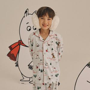 [오르시떼]아동 G036 무민스노우볼 긴소매 파자마 세트 OR25WKGEG036