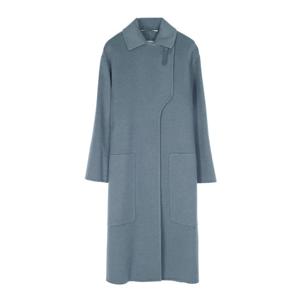 [엘러브] 새상품 에르메스 멘투 인스퍼레이션 캐시미어 로브 코트 34 블루리첸 5HA1413