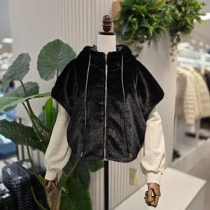 스테파니 HC05 판쵸퍼후드가죽끈조끼 A25JK5439