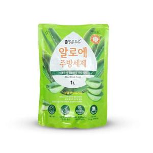 맑은하루 베이킹소다 알로에 주방 세제 리필 1L