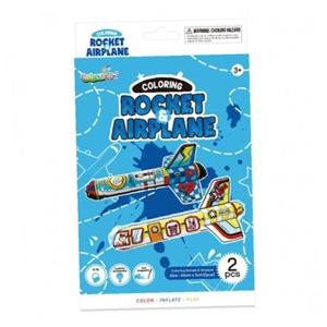 JMds 컬러룬 만들기diy 컬러링 시리즈 플라이 로켓 비행기