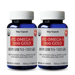 [통라이프][통라이프]알티지 오메가3-1300 골드(60정) 2병