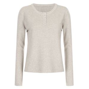 [샵앤][샵앤] 여성 라운드넥 반오픈 스냅단추 스판 이너겸 데일