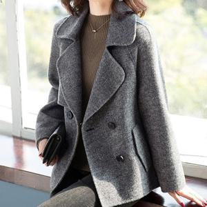 [바바라옷장]250036 - 믹스 더블자켓 가을자켓 간절기자켓 여성