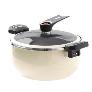 이잼쿡 시그니처 저압진공 양수냄비 5L 인덕션 가스렌지 겸용 세라믹코팅 아이보리
