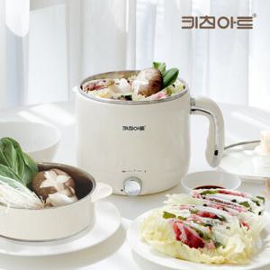 키친아트 2IN1 멀티 쿠커 휴대용 전기냄비 찜기 1.8L KP-REX1800