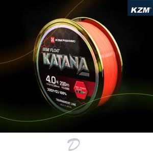 카즈미 낚시 원줄 카타나 세미플로팅 오렌지 4.0