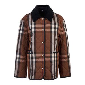 [버버리] 올오버 체크 프린팅 퀼팅 자켓 8060487 W DRANEFELDCHK