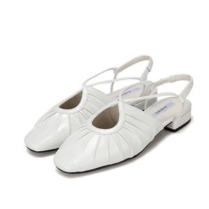 [바바라(슈즈)]셔링 디테일 포인트 데일리 슬링백 BBH144-IV