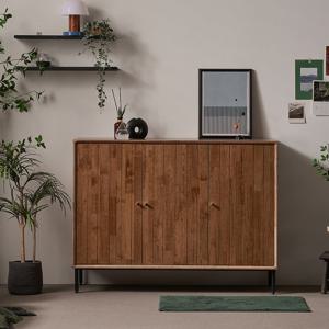 나무뜰 헤이즐 원목 홈카페 다용도 수납장 1200 GM382C (착불)