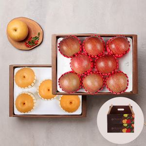 (지정일 배송)나주배 2.7kg 5과+사과 2kg 8과 실속세트 과일선물세트