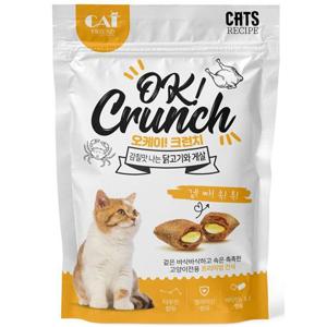오케이 크런치 닭고기와 게살맛 10개 1세트