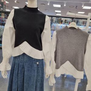 라티움 HC34 몸판니트 블라우스 T2511bl02