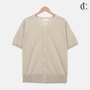 엘케이트 여자 반팔 가디건 브이넥 루즈핏 무지 카디건 LGTT001