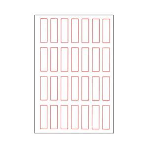 세모네모 10매x20묶음 일반 견출지 11 X 32 112 견출지 라벨지 이름표 이름스티커 스티커 네임스티커 일반