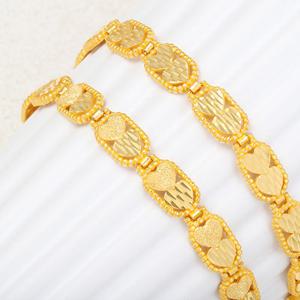 여자 순금 팔찌 26.25g [더블하트 프레임]