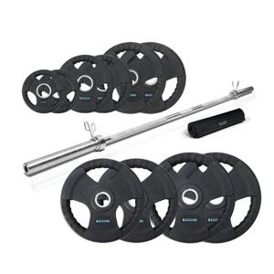 이고진 역기 세트 중량봉 고무 바벨 원판 121kg 역기봉 헬스