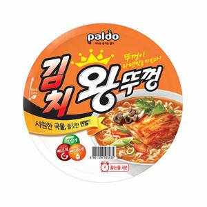 컵라면 큰사발 팔도 왕뚜껑 김치 110g 18개