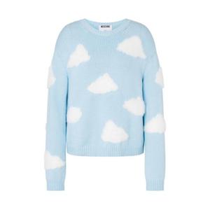 모스키노 크루 넥 클라우드 모티프 스웨터 A09360507