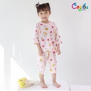 [꼬지비]핑크후르츠 자카드 7부세트(C21S3230GJA_PK)