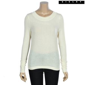 [시슬리]시슬리 져지 라운드 기본티셔츠 SATSA3411_IV