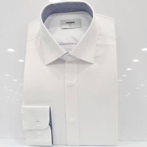 [레노마셔츠]슬림핏/구김성 적은/스판/카라.소매 안 배색/긴소매