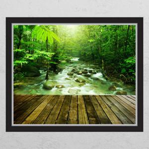 아트박스/꾸밈 cj329-편안한숲속풍경_창문그림액자