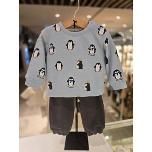 [블루독베이비] 25 FW(블루)펭귄상하세트(45C7067217)등원 백일 돌 선물 유아 아가옷 조카 (45C7067217) ch