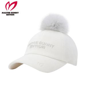 [마스터바니] 여성 비딩 로고 폼폼이 코듀로이 볼캡