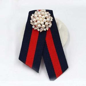 진주 보석 라인 브로치-네이비컬러 OC2 패션브로치 앤틱브로치 큐빅브로치 리본브로치 예쁜브로치