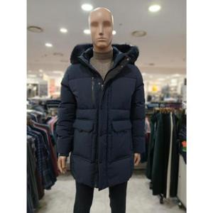 크로커다일 세이브존05 폴리 라미 코팅 구스 후드형 사파리  네이비 A9JP4209/36